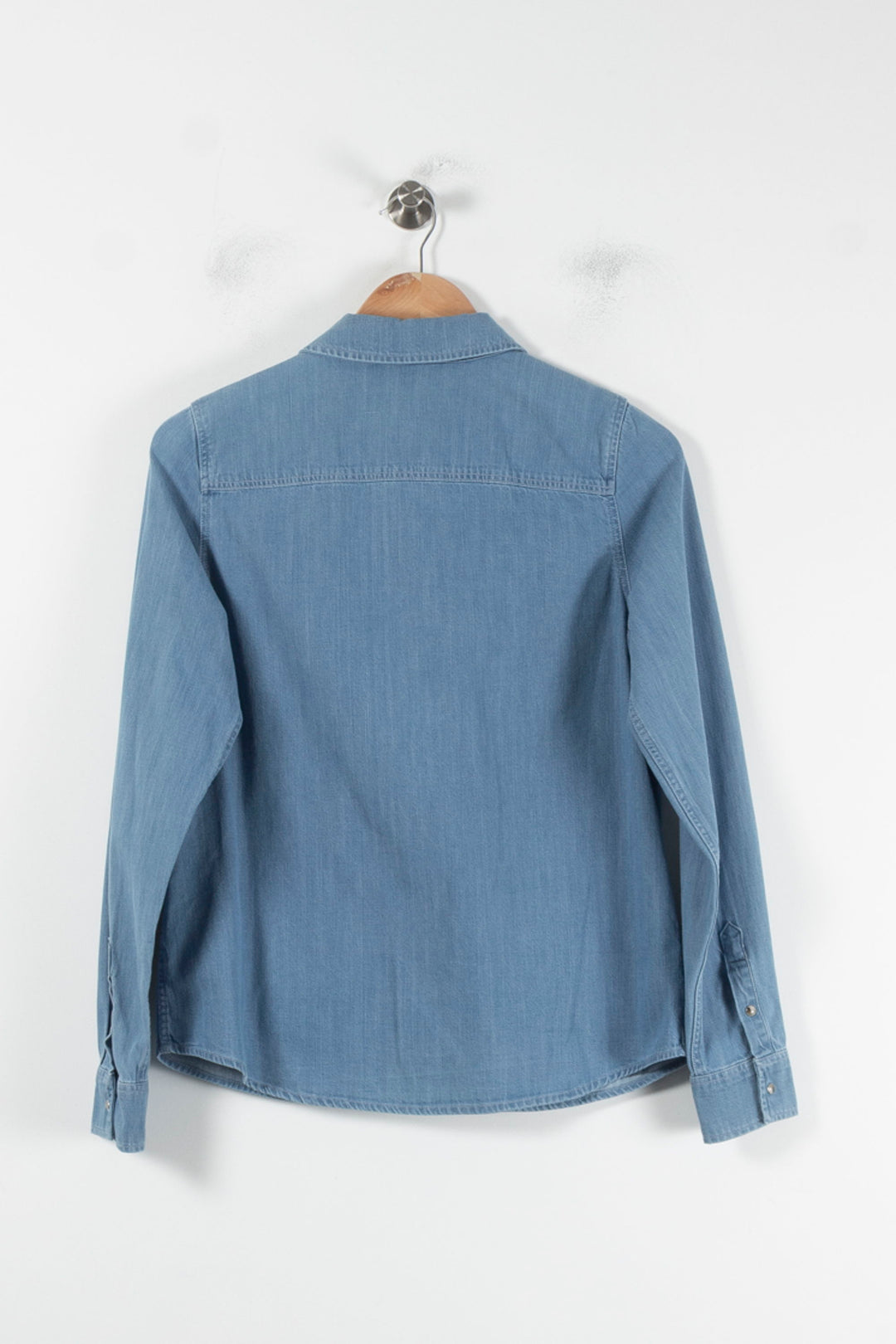 Chemise en Jean Bleue - Taille S/36 de la marque Sézane | PARAD86625 - Vendu par Paradigme - Image 4