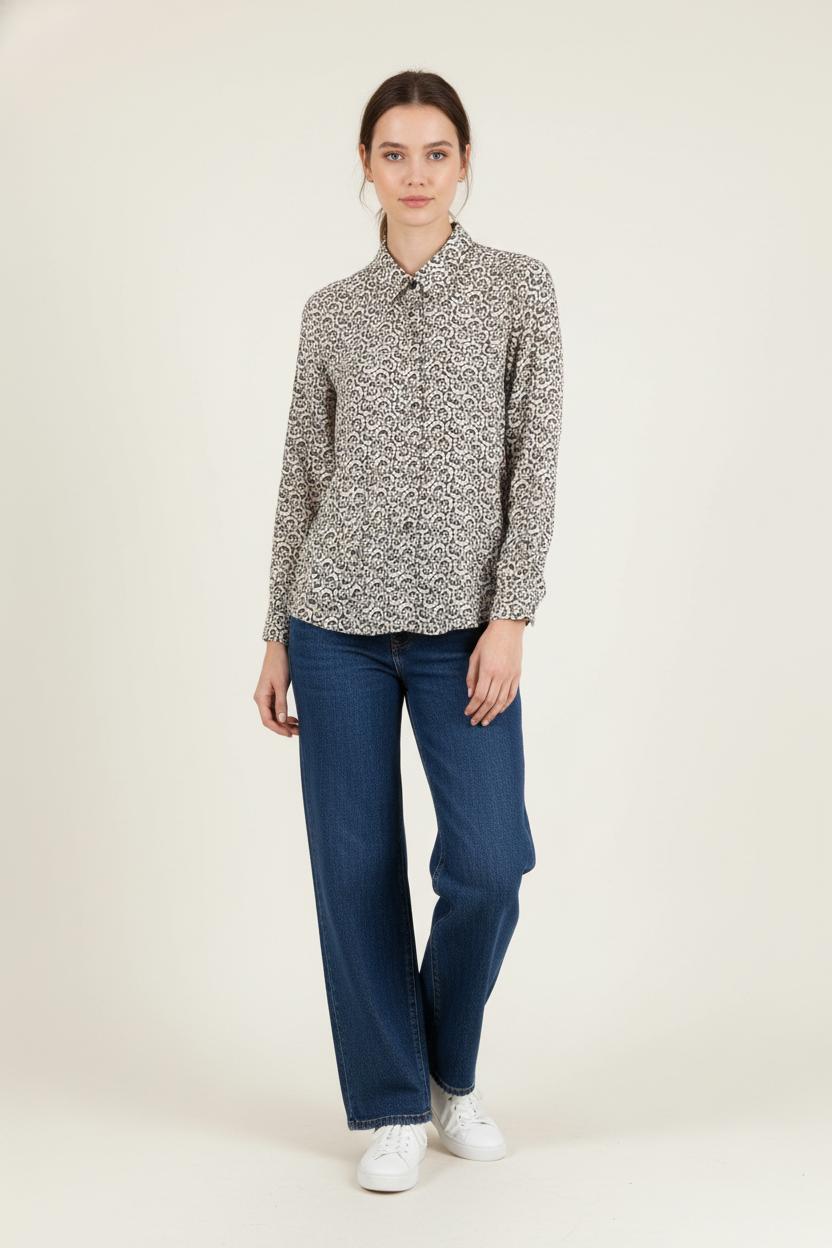 Chemise Blanche et Noire - Taille M/38 de la marque Pablo | PARAD86627 - Vendu par Paradigme - Image 1