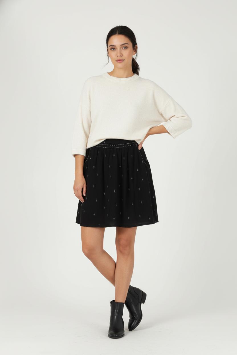 Jupe Courte Noire - Taille M/38 de la marque Grace & Mila | PARAD86644 - Vendu par Paradigme - Image 1