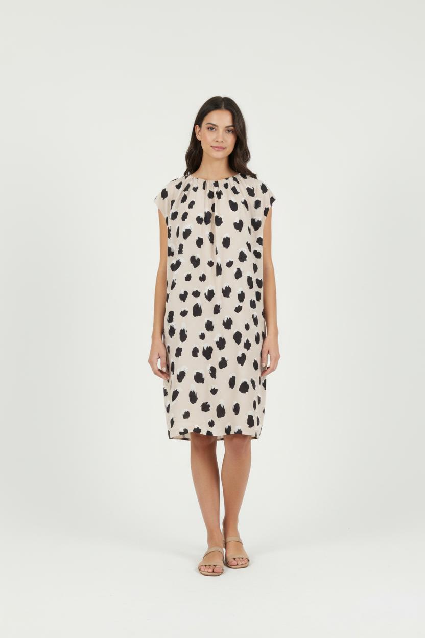 Robe Longue Beige et Noire - Taille S/36 de la marque Acne Studios | PARAD86658 - Vendu par Paradigme - Image 1