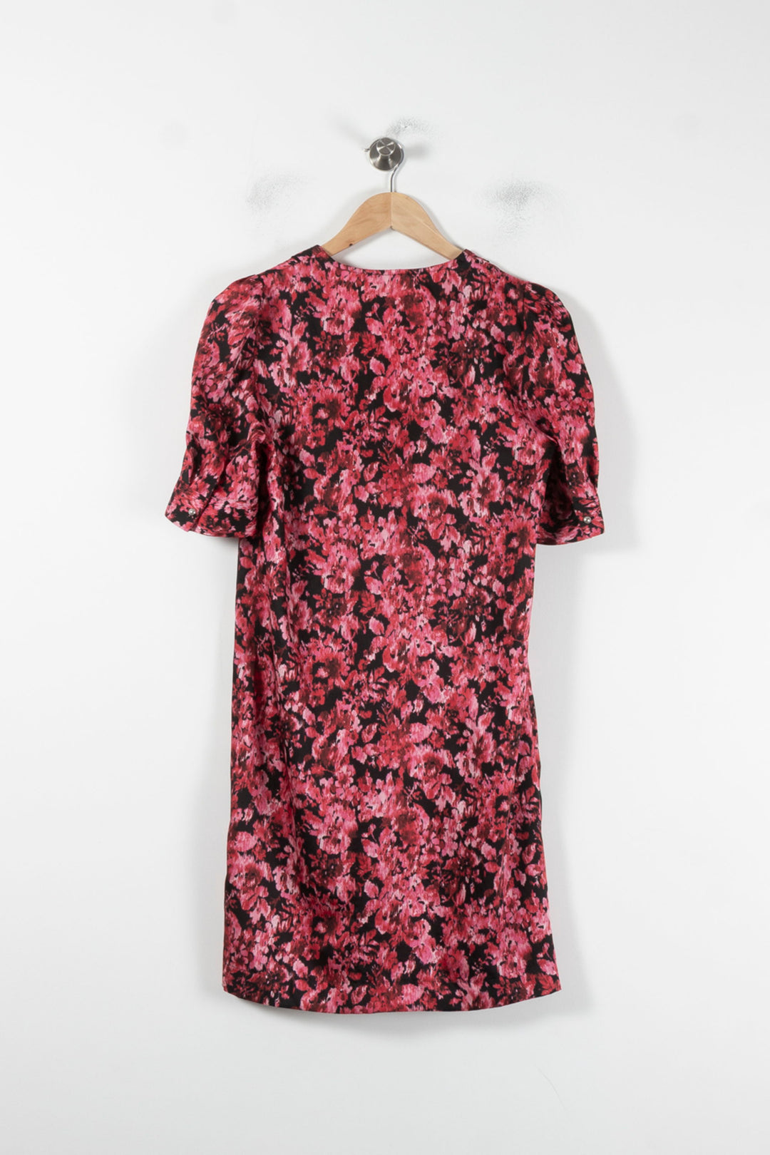 Robe Fleurie Rouge et Noire - Taille XS/34 de la marque IKKS | PARAD86663 - Vendu par Paradigme - Image 4