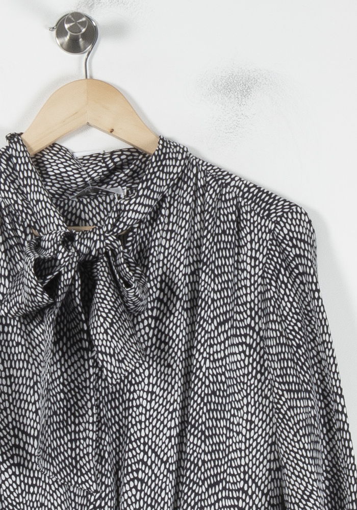 Robe Longue Noire et Blanche - Taille XL/42 de la marque Max Mara | PARAD86668 - Vendu par Paradigme - Image 3