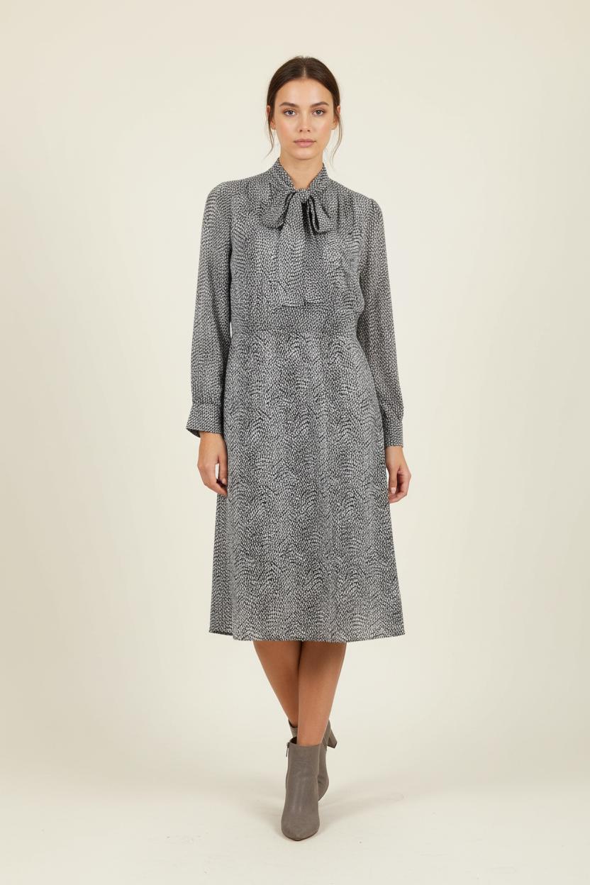 Robe Longue Noire et Blanche - Taille XL/42 de la marque Max Mara | PARAD86668 - Vendu par Paradigme - Image 1