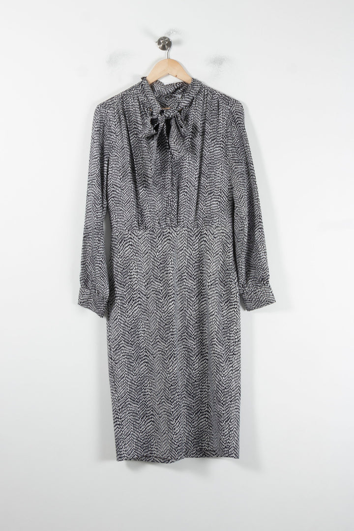 Robe Longue Noire et Blanche - Taille XL/42 de la marque Max Mara | PARAD86668 - Vendu par Paradigme - Image 2