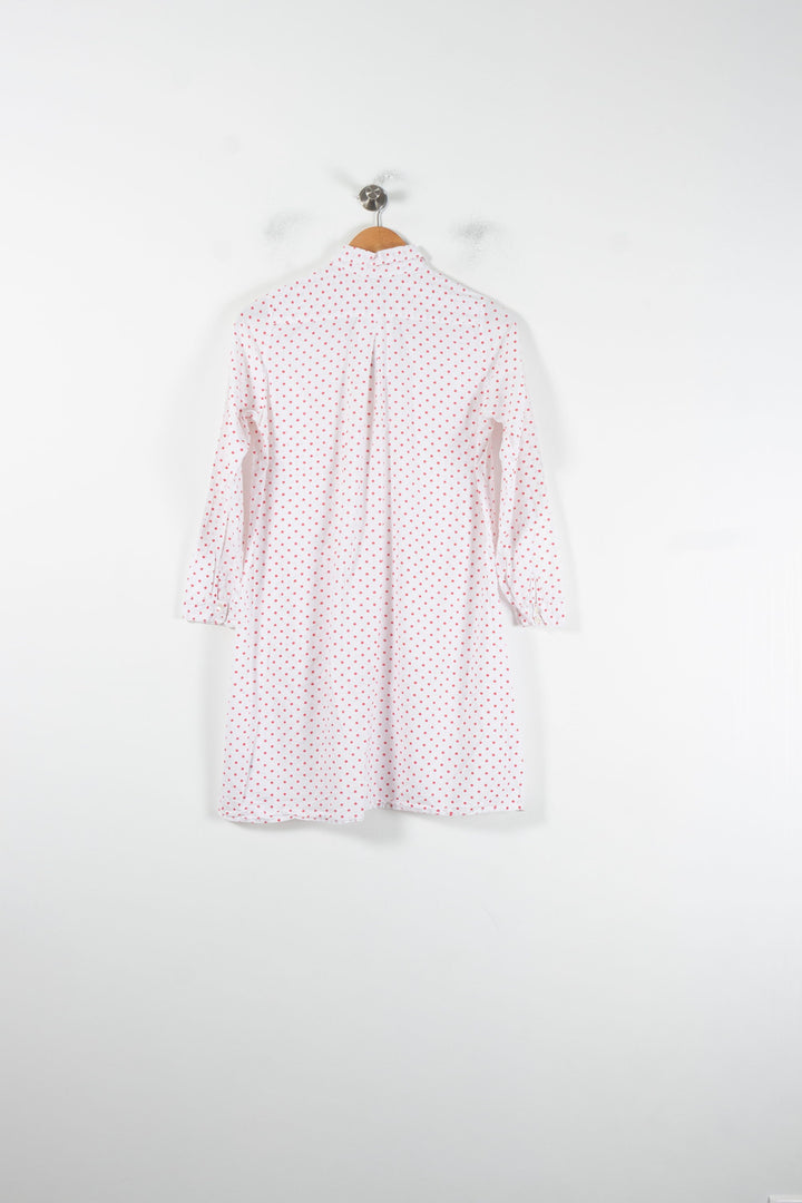 Robe Chemise Blanche et Rouge - Taille M/38 de la marque Ines de la Fressange Paris | PARAD86669 - Vendu par Paradigme - Image 4