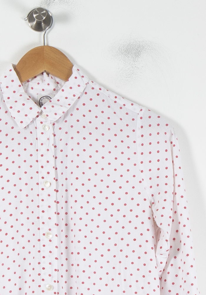 Robe Chemise Blanche et Rouge - Taille M/38 de la marque Ines de la Fressange Paris | PARAD86669 - Vendu par Paradigme - Image 3