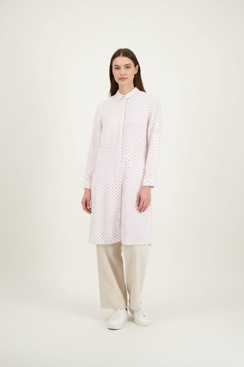 Robe Chemise Blanche et Rouge - Taille M/38 de la marque Ines de la Fressange Paris | PARAD86669 - Vendu par Paradigme - Image 1