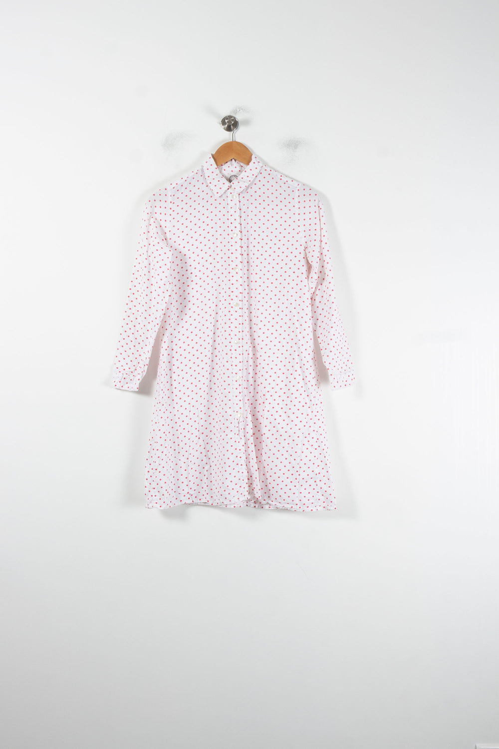 Robe Chemise Blanche et Rouge - Taille M/38 de la marque Ines de la Fressange Paris | PARAD86669 - Vendu par Paradigme - Image 2