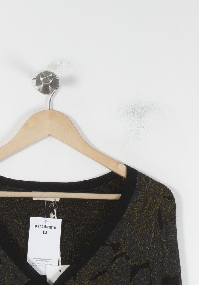 Cardigan Noir et Doré - Taille S/36 de la marque Louizon | PARAD86684 - Vendu par Paradigme - Image 3