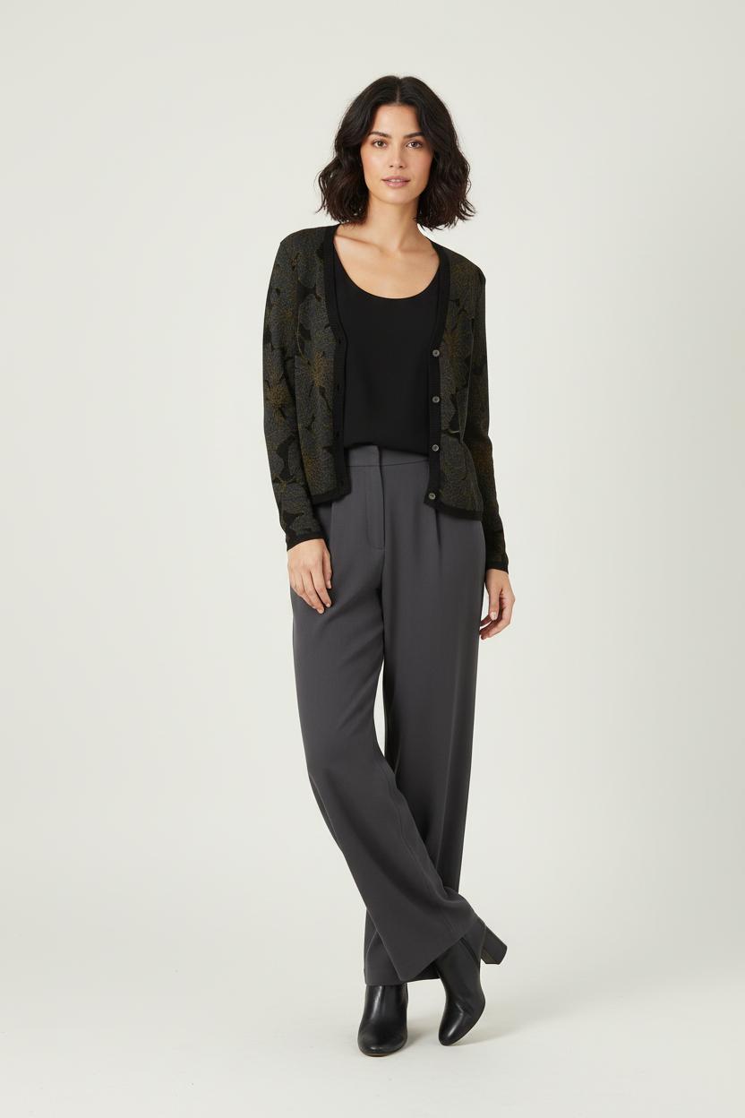 Cardigan Noir et Doré - Taille S/36 de la marque Louizon | PARAD86684 - Vendu par Paradigme - Image 1