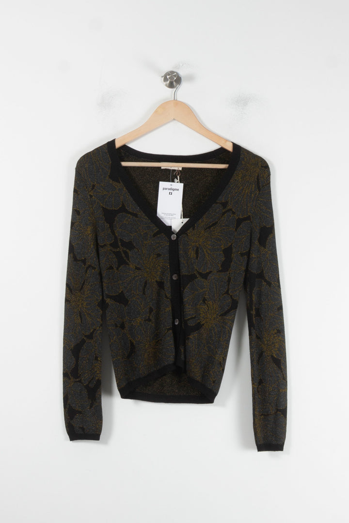 Cardigan Noir et Doré - Taille S/36 de la marque Louizon | PARAD86684 - Vendu par Paradigme - Image 2