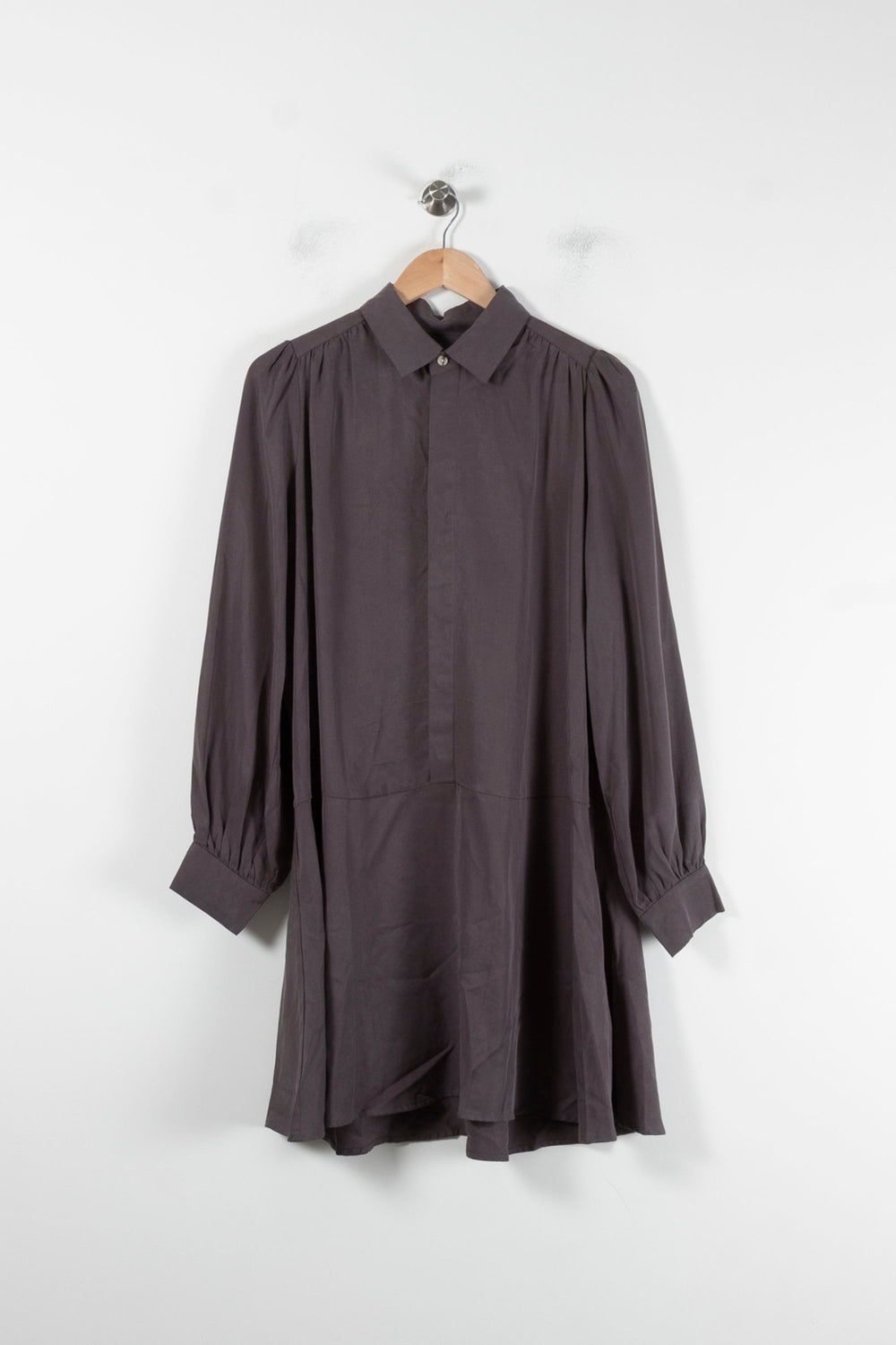 Robe Chemise Grise - Taille M/38 de la marque Samsoe Samsoe | PARAD86686 - Vendu par Paradigme - Image 2