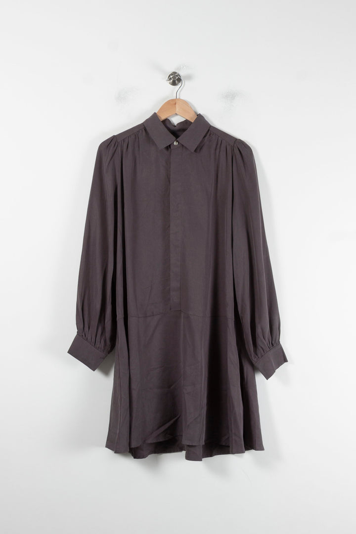 Robe Chemise Grise - Taille M/38 de la marque Samsoe Samsoe | PARAD86686 - Vendu par Paradigme - Image 2