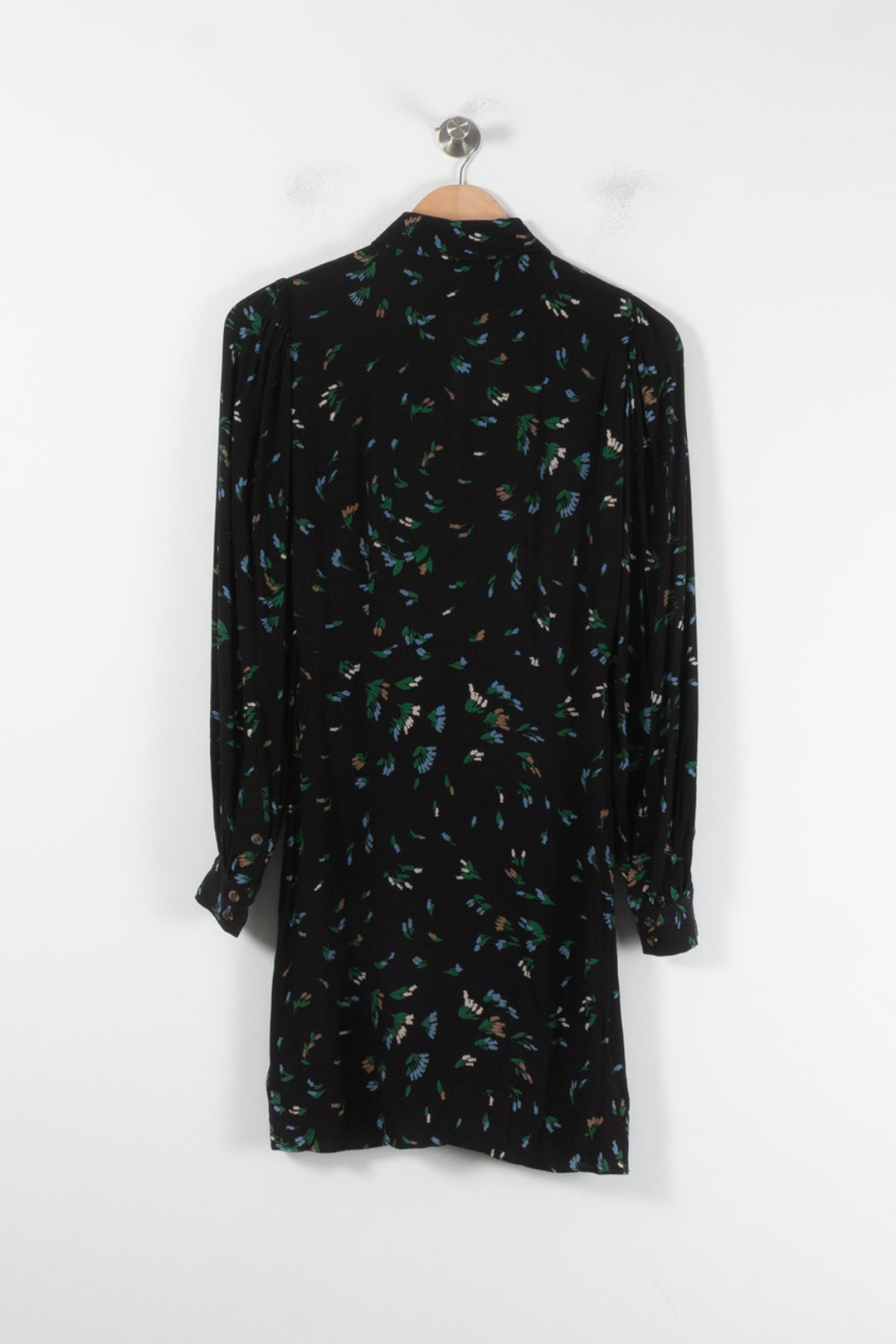 Robe Chemise Noire - Taille XS/34 de la marque Ganni | PARAD86720 - Vendu par Paradigme - Image 4