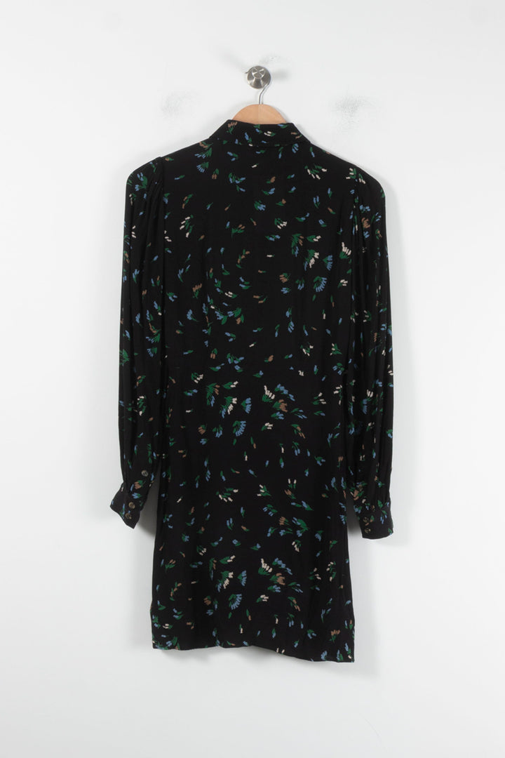 Robe Chemise Noire - Taille XS/34 de la marque Ganni | PARAD86720 - Vendu par Paradigme - Image 4