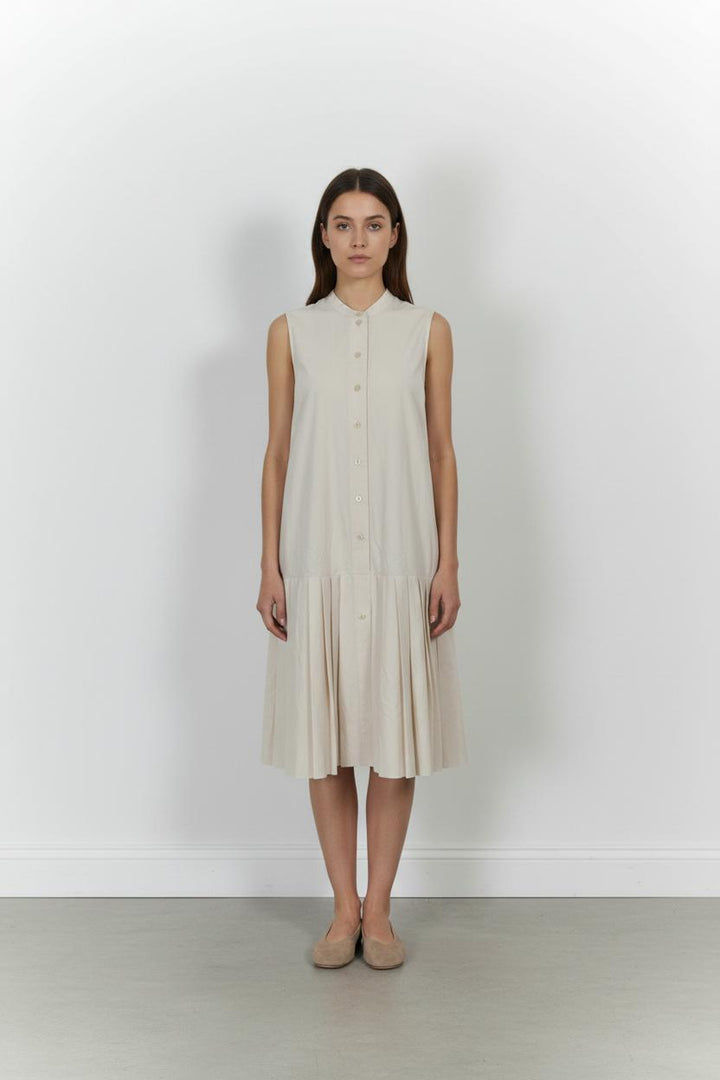 Robe Plissée Beige - Taille S/36 de la marque COS | PARAD86743 - Vendu par Paradigme - Image 1