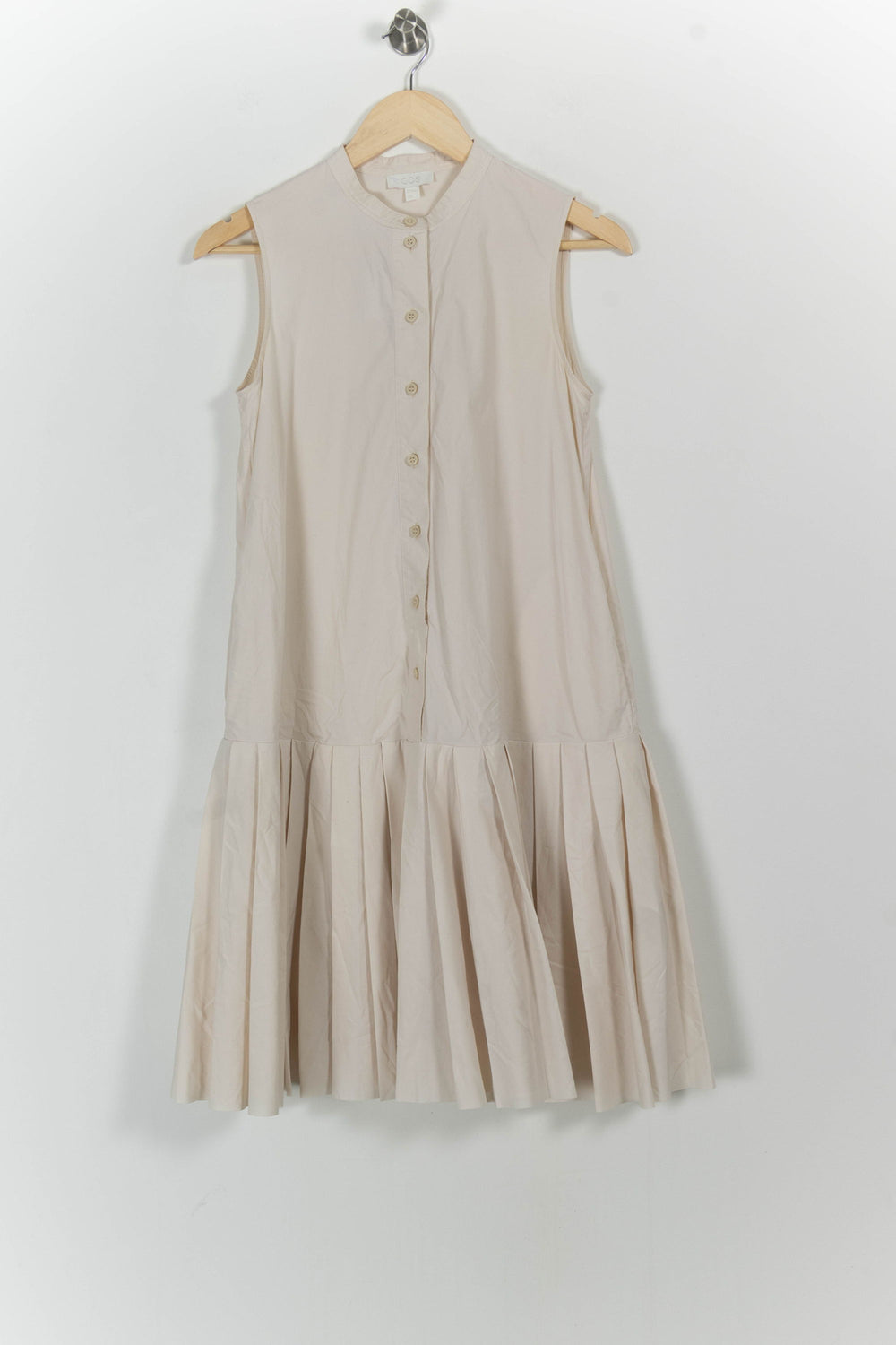 Robe Plissée Beige - Taille S/36 de la marque COS | PARAD86743 - Vendu par Paradigme - Image 2