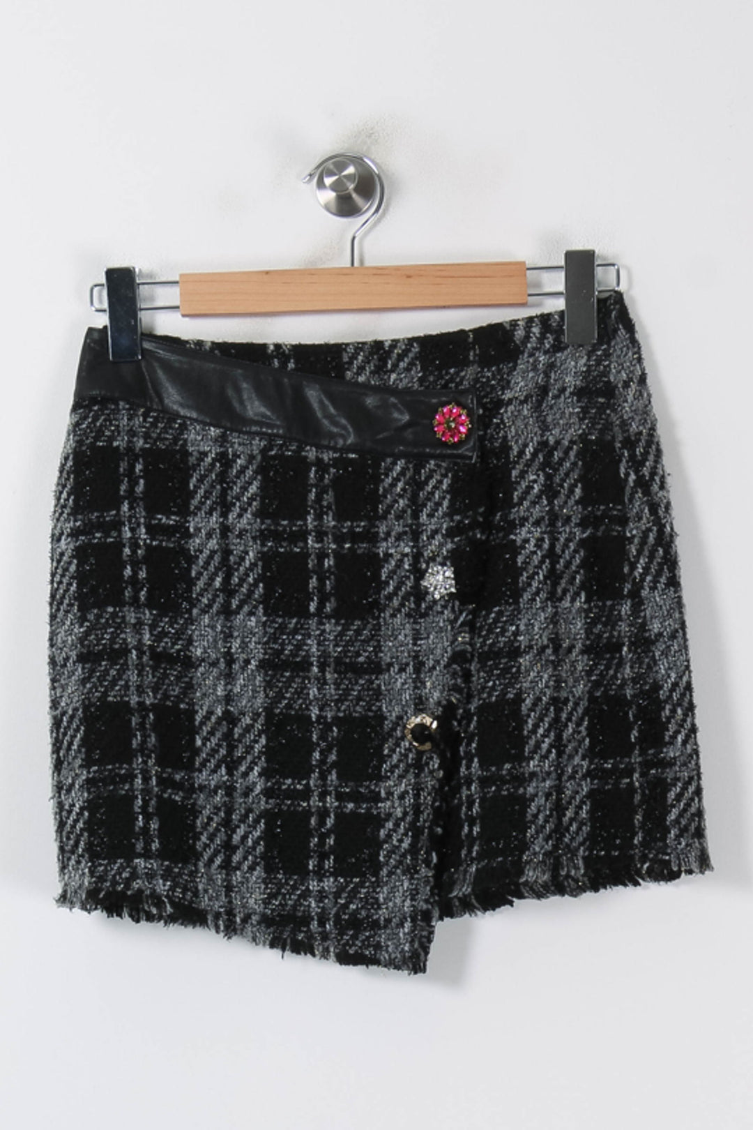 Jupe Courte Noire et Grise - Taille S/36 de la marque Liu Jo | PARAD86745 - Vendu par Paradigme - Image 2