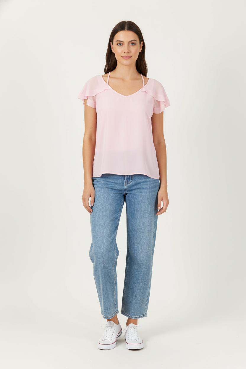 Blouse Rose - Taille S/36 de la marque Liu Jo | PARAD86747 - Vendu par Paradigme - Image 1