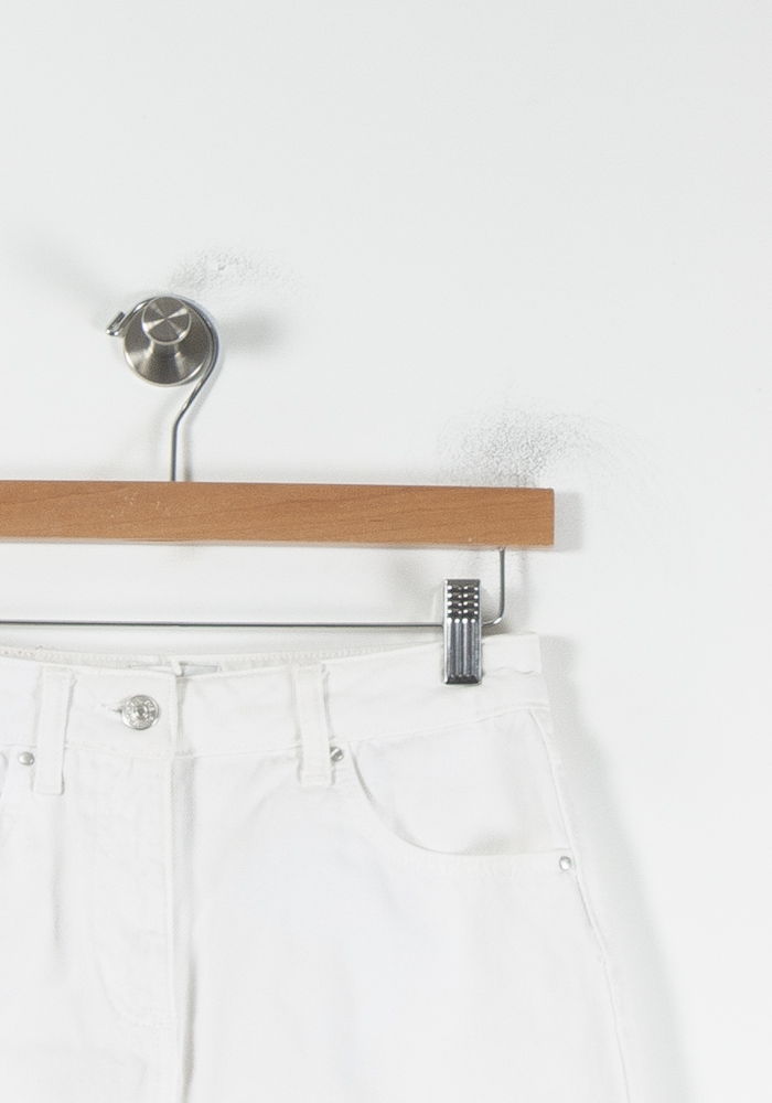 Jupe en Jean Blanche - Taille XS/34 de la marque Claudie Pierlot | PARAD86752 - Vendu par Paradigme - Image 3