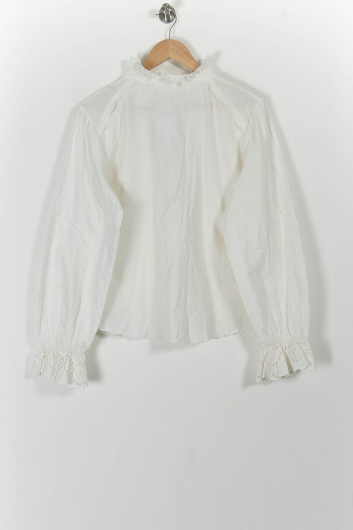 Blouse Blanche - Taille L/40 de la marque ba&sh | PARAD86764 - Vendu par Paradigme - Image 4