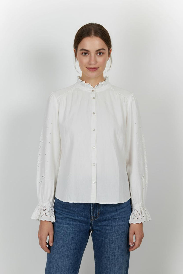 Blouse Blanche - Taille L/40 de la marque ba&sh | PARAD86764 - Vendu par Paradigme - Image 1