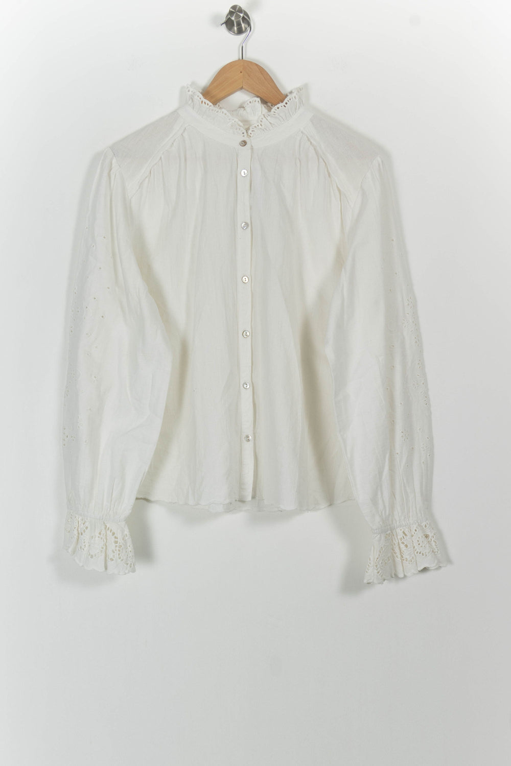Blouse Blanche - Taille L/40 de la marque ba&sh | PARAD86764 - Vendu par Paradigme - Image 2
