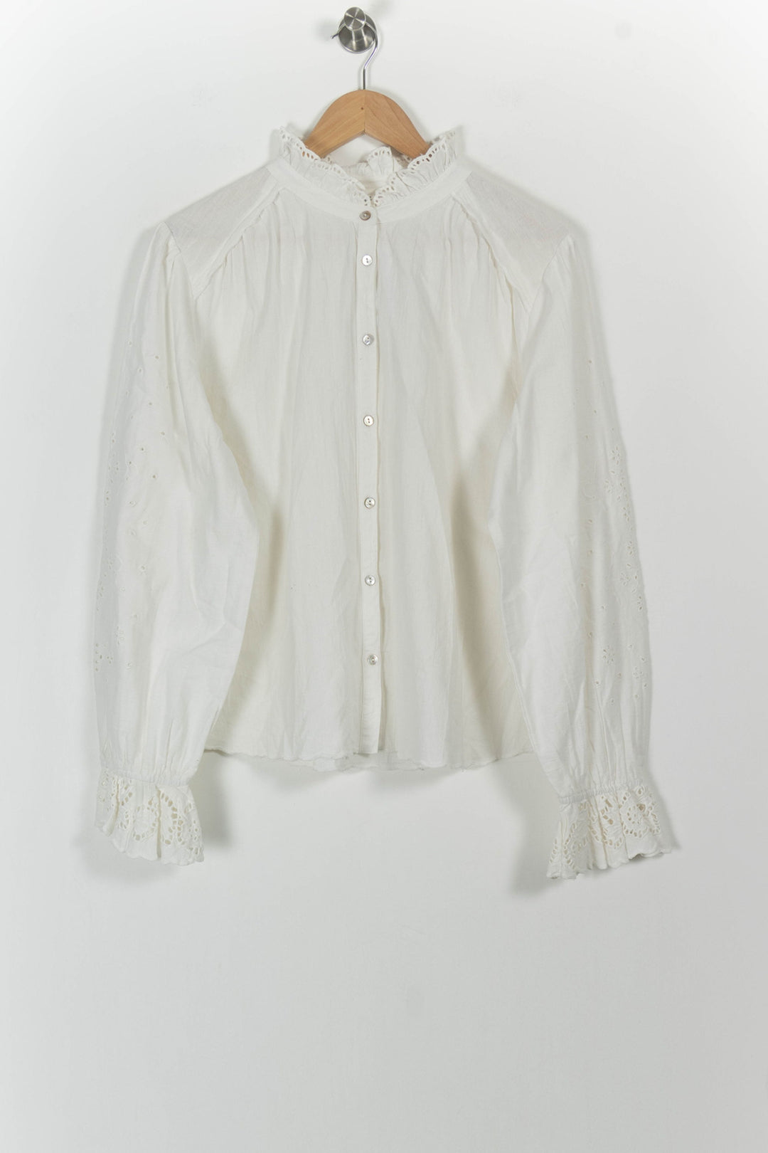 Blouse Blanche - Taille L/40 de la marque ba&sh | PARAD86764 - Vendu par Paradigme - Image 2