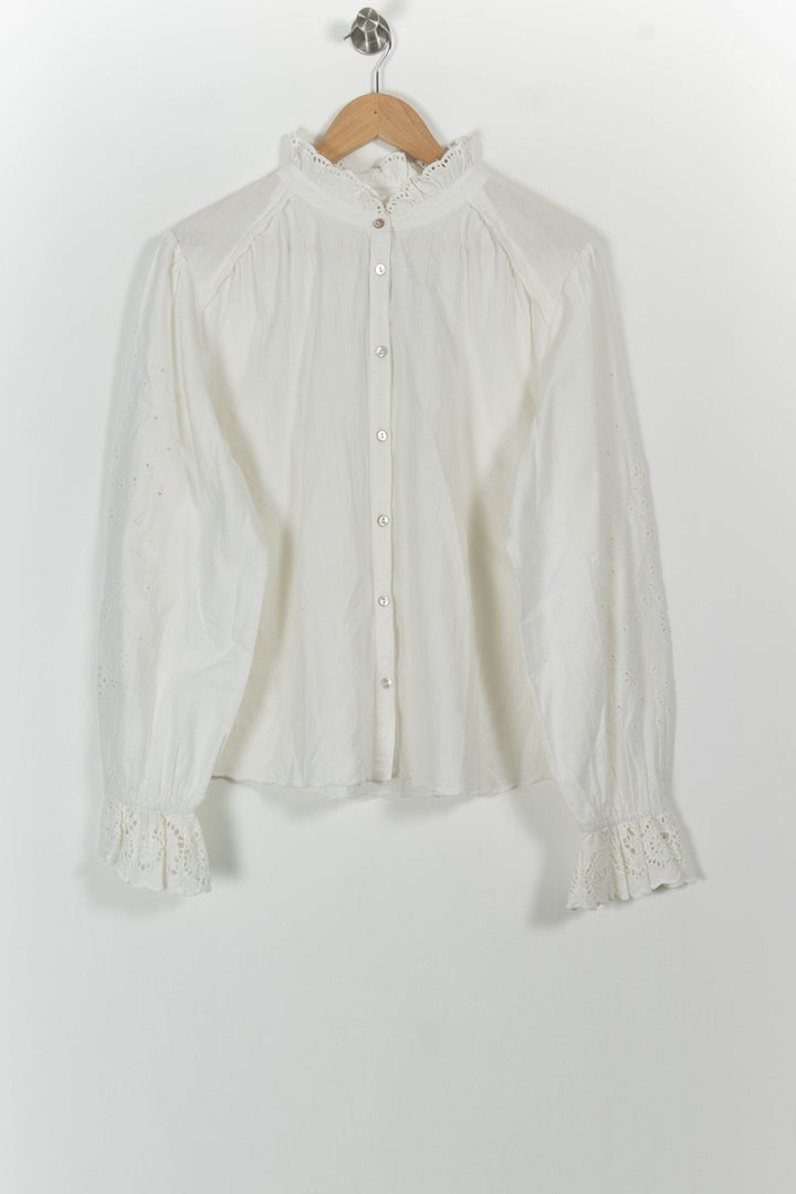 Blouse Blanche - Taille L/40 de la marque ba&sh | PARAD86764 - Vendu par Paradigme - Image 2