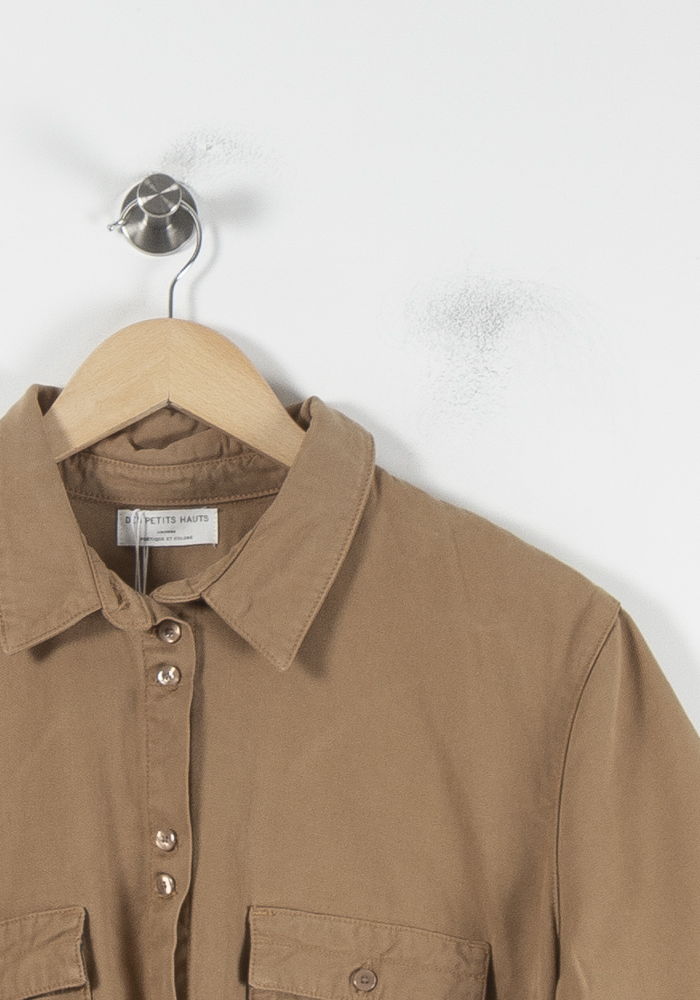 Robe Chemise Marron - Taille XL/42 de la marque Des petits hauts | PARAD86766 - Vendu par Paradigme - Image 3