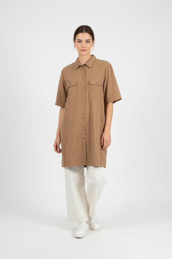 Robe Chemise Marron - Taille XL/42 de la marque Des petits hauts | PARAD86766 - Vendu par Paradigme - Image 1