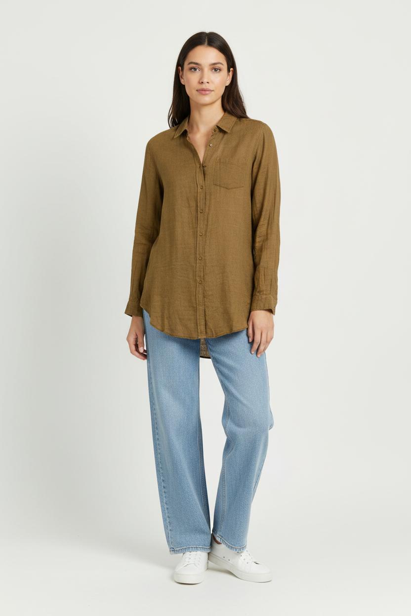 Chemise Marron - Taille XXL/44 de la marque Mes Demoiselles Paris | PARAD86768 - Vendu par Paradigme - Image 1