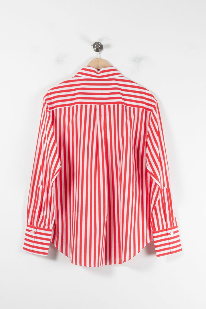 Chemise Rayée Rouge et Blanche - Taille XXL/44 de la marque Tara Jarmon | PARAD86775 - Vendu par Paradigme - Image 4