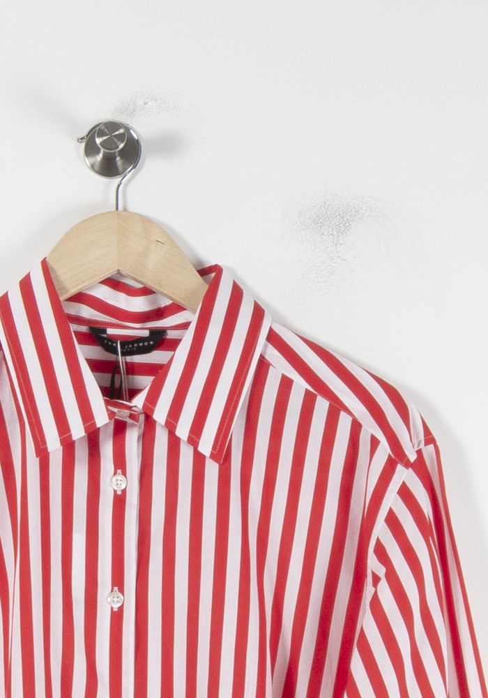 Chemise Rayée Rouge et Blanche - Taille XXL/44 de la marque Tara Jarmon | PARAD86775 - Vendu par Paradigme - Image 3