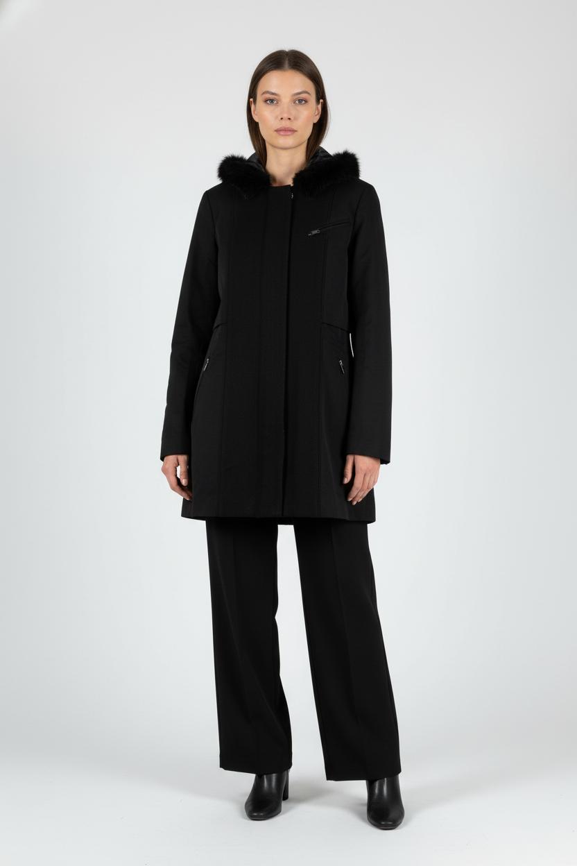 Manteau Noir - Taille M/38 de la marque Comptoir des Cotonniers | PARAD86794 - Vendu par Paradigme - Image 1