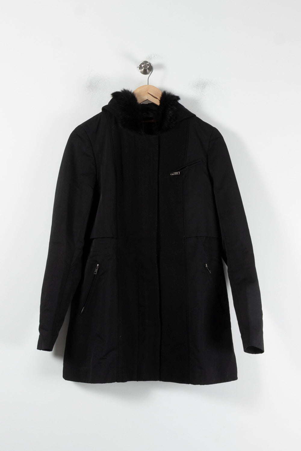 Manteau Noir - Taille M/38 de la marque Comptoir des Cotonniers | PARAD86794 - Vendu par Paradigme - Image 2