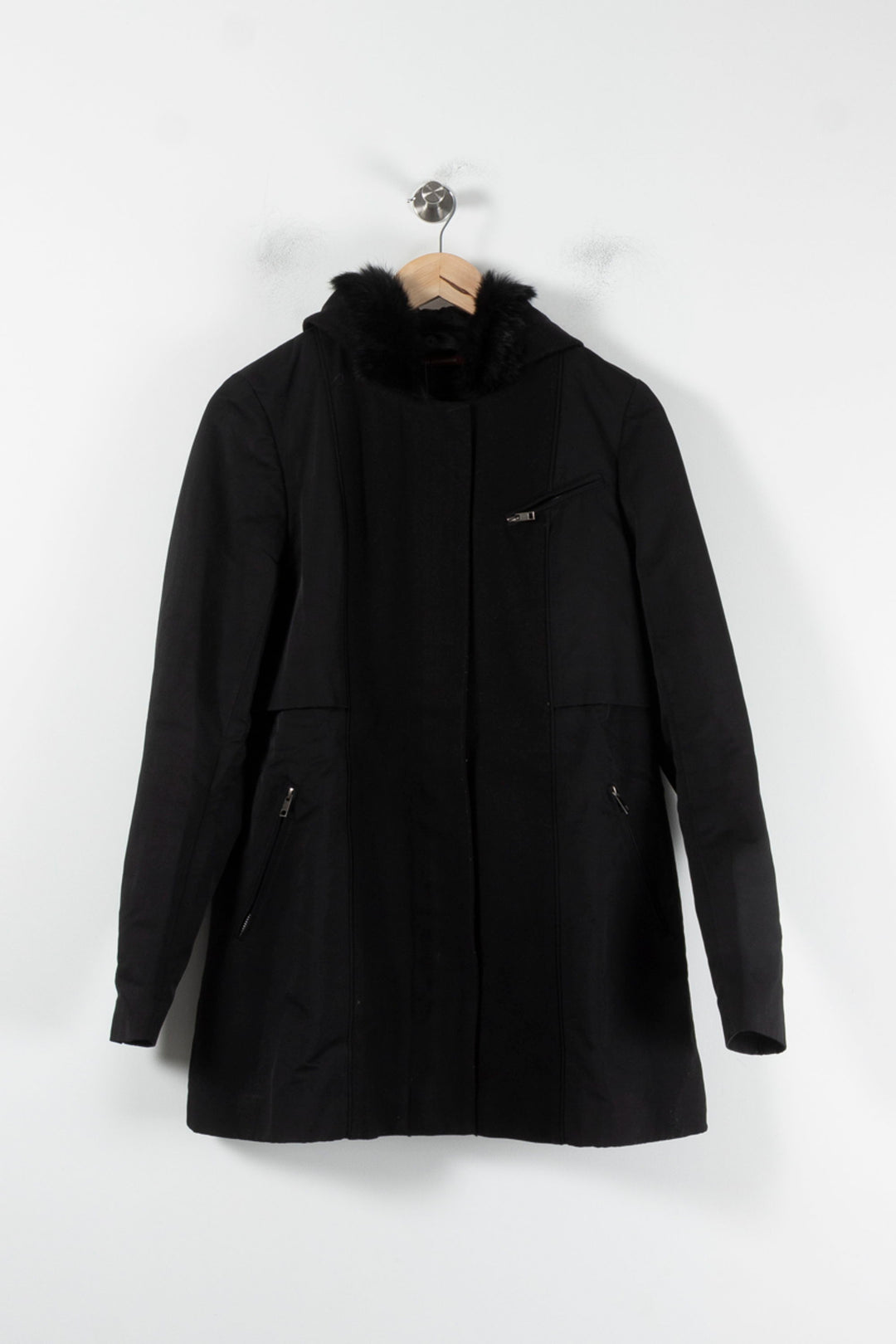 Manteau Noir - Taille M/38 de la marque Comptoir des Cotonniers | PARAD86794 - Vendu par Paradigme - Image 2