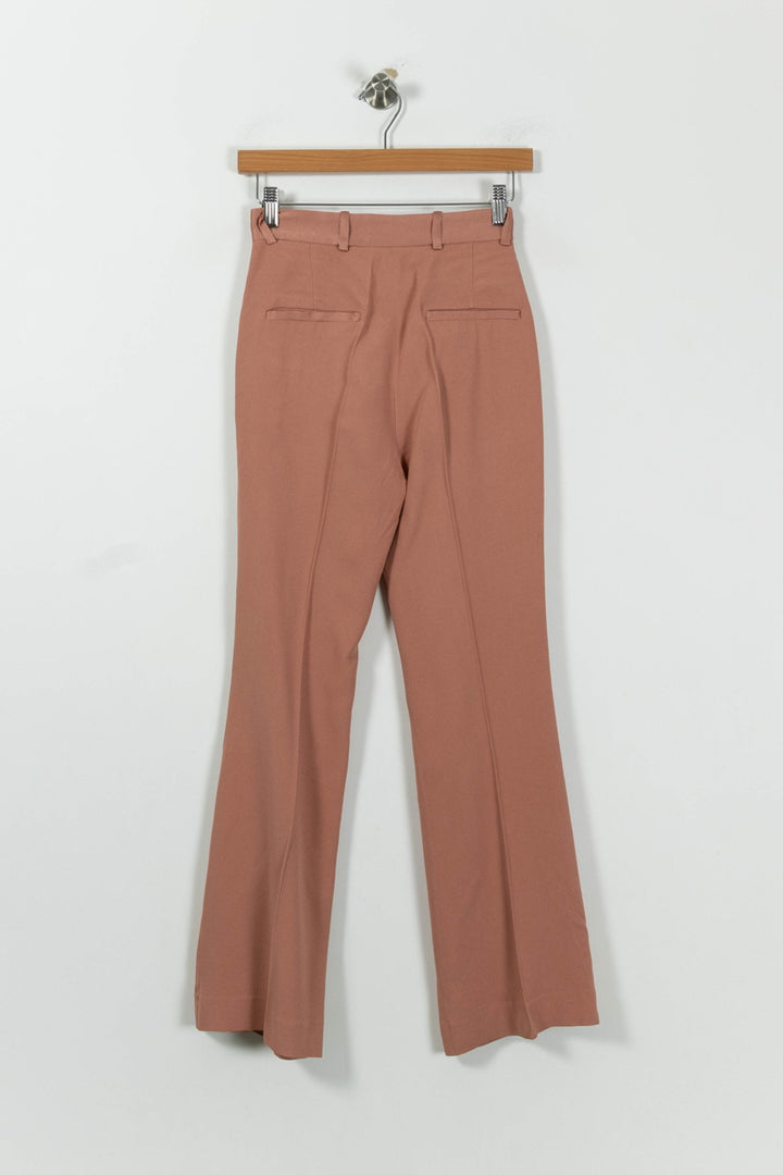 Pantalon Évasé Rose - Taille XXS/32 de la marque Mister K | PARAD86805 - Vendu par Paradigme - Image 4