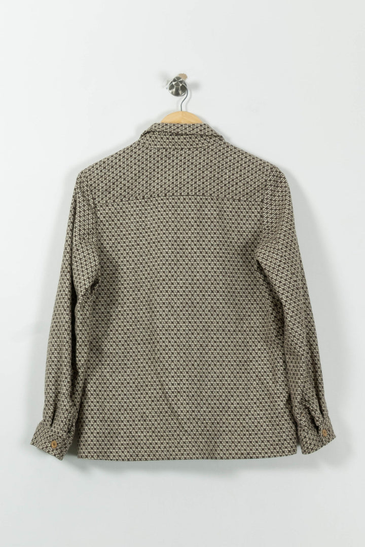 Veste Motif Beige et Noir - Taille S/36 de la marque Ines de la Fressange Paris | PARAD8681 - Vendu par Paradigme - Image 4