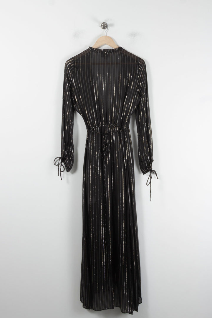Robe Longue Noire et Dorée - Taille M/38 de la marque Bérénice | PARAD86812 - Vendu par Paradigme - Image 4