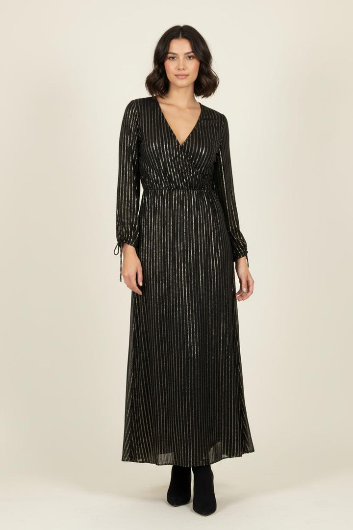 Robe Longue Noire et Dorée - Taille M/38 de la marque Bérénice | PARAD86812 - Vendu par Paradigme - Image 1