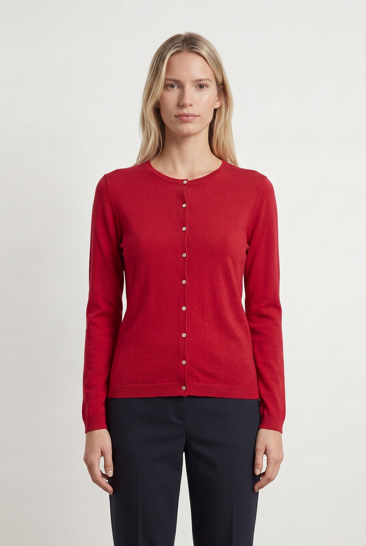 Cardigan Rouge - Taille M/38 de la marque Galeries Lafayette | PARAD86815 - Vendu par Paradigme - Image 1