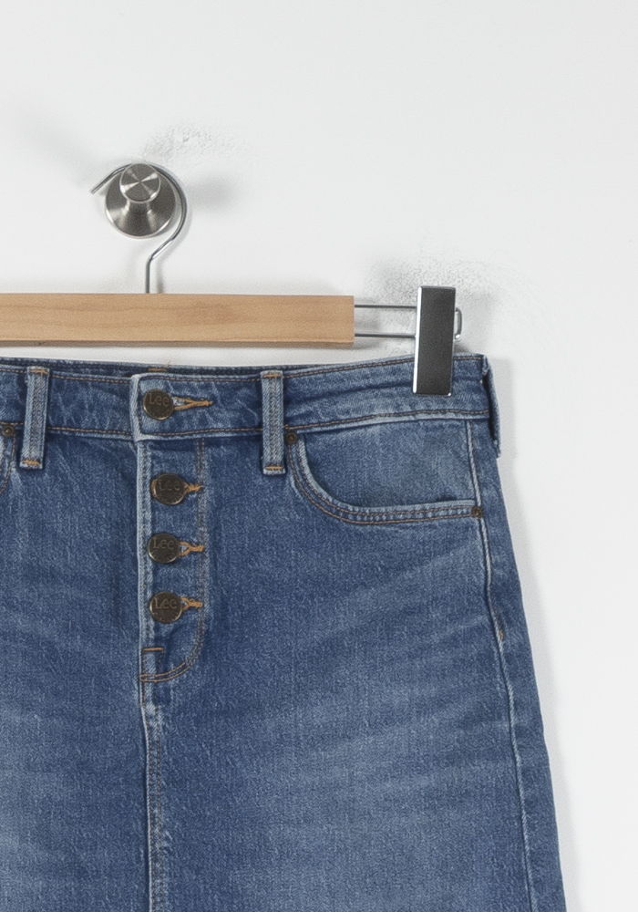 Jupe en Jean Bleue - Taille S/36 de la marque Lee | PARAD86816 - Vendu par Paradigme - Image 3