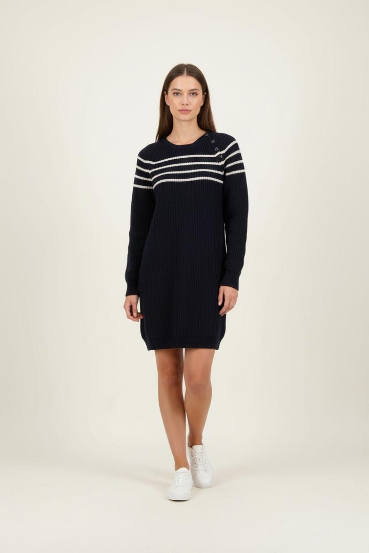 Robe Pull Bleu et Blanc - Taille XS/34 de la marque Vanessa Bruno - Athé | PARAD86836 - Vendu par Paradigme - Image 1