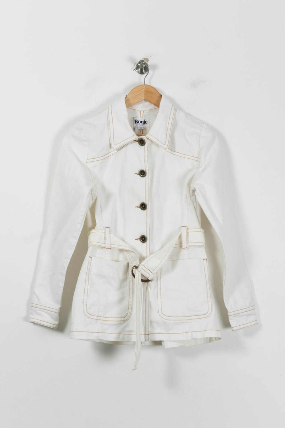 Trench Blanc - Taille S/36 de la marque Rouje | PARAD86838 - Vendu par Paradigme - Image 2