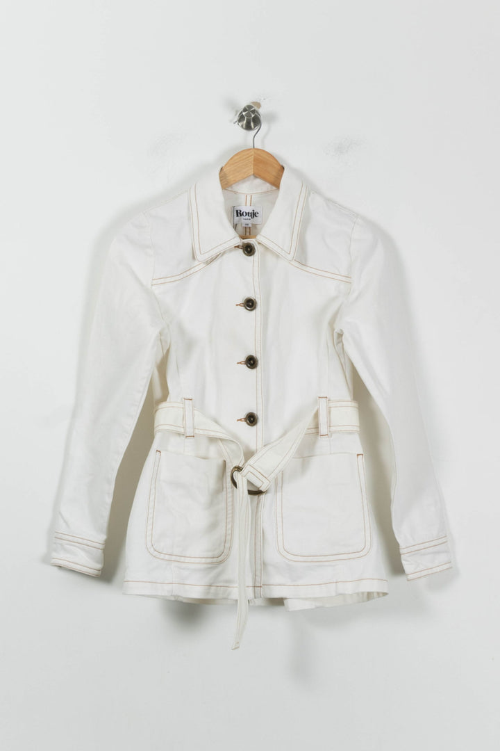 Trench Blanc - Taille S/36 de la marque Rouje | PARAD86838 - Vendu par Paradigme - Image 2