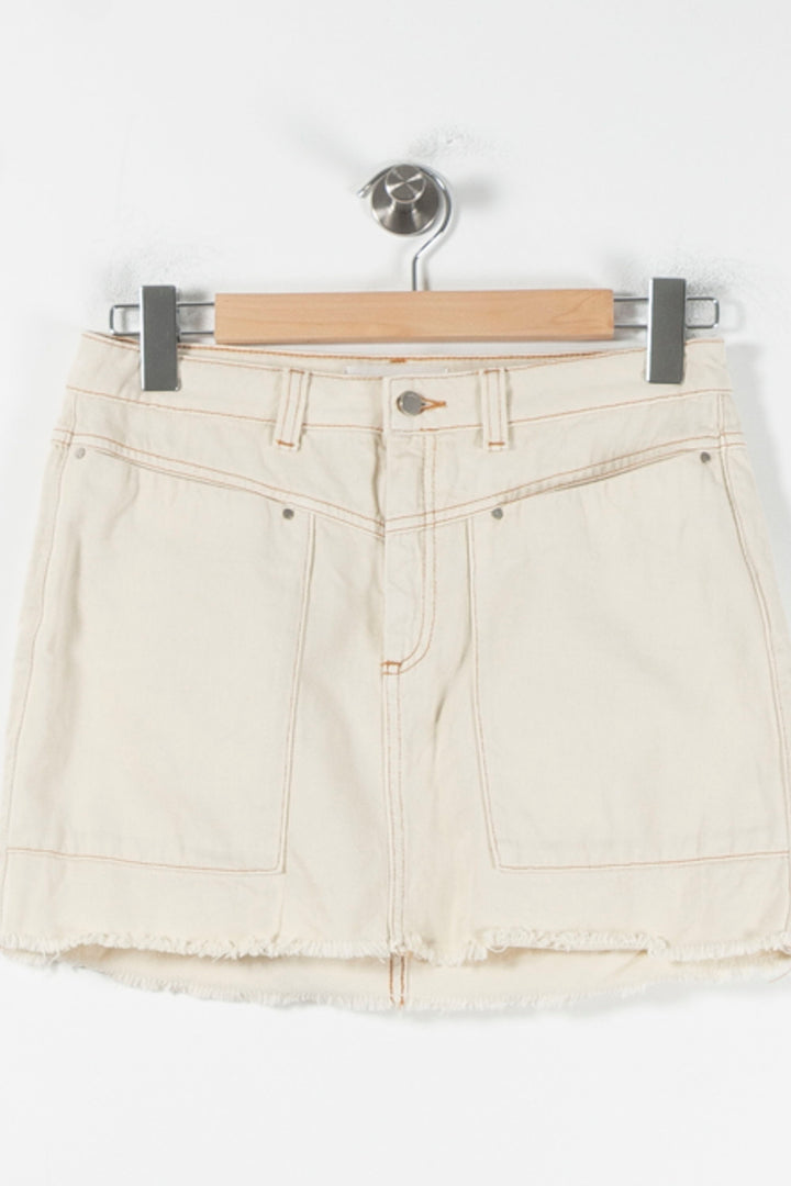 Jupe En Jean Beige - Taille S/36 de la marque ba&sh | PARAD86840 - Vendu par Paradigme - Image 2