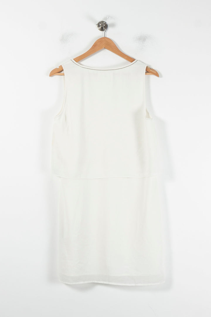 Robe Sans Manches Blanche - Taille M/38 de la marque Sud express | PARAD86864 - Vendu par Paradigme - Image 4