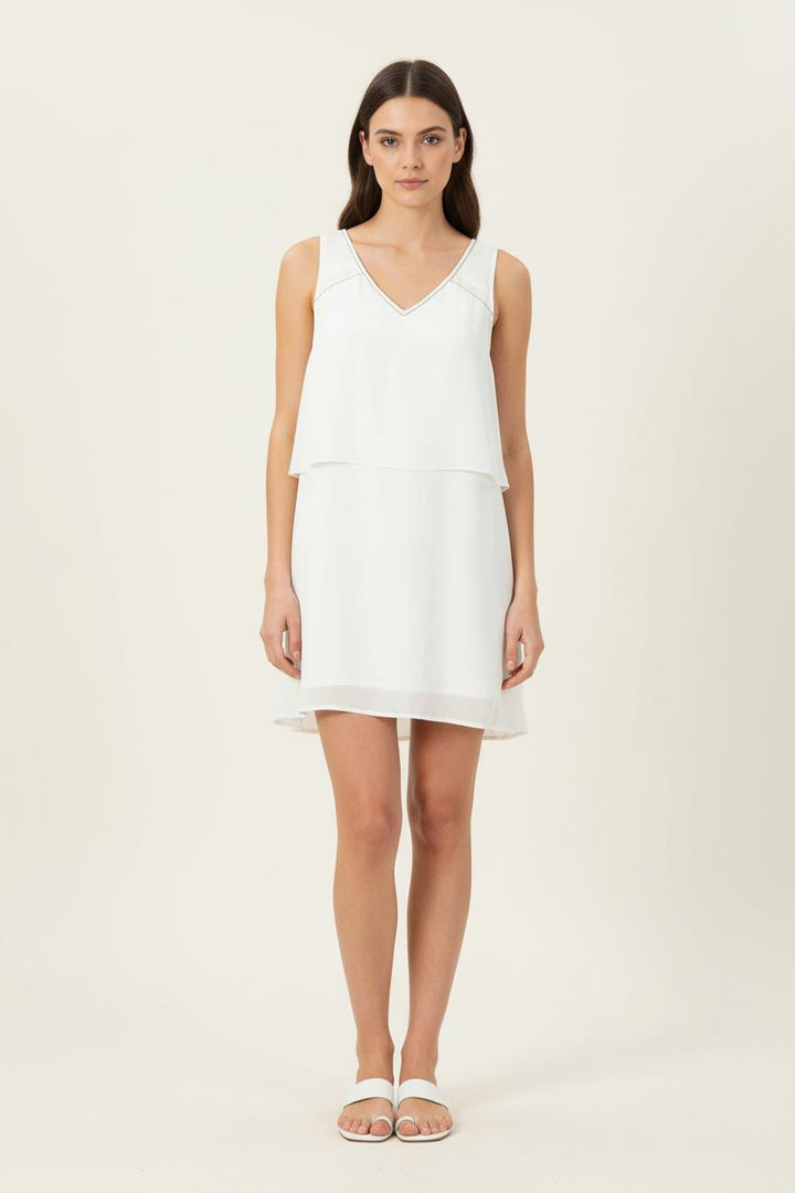 Robe Sans Manches Blanche - Taille M/38 de la marque Sud express | PARAD86864 - Vendu par Paradigme - Image 1