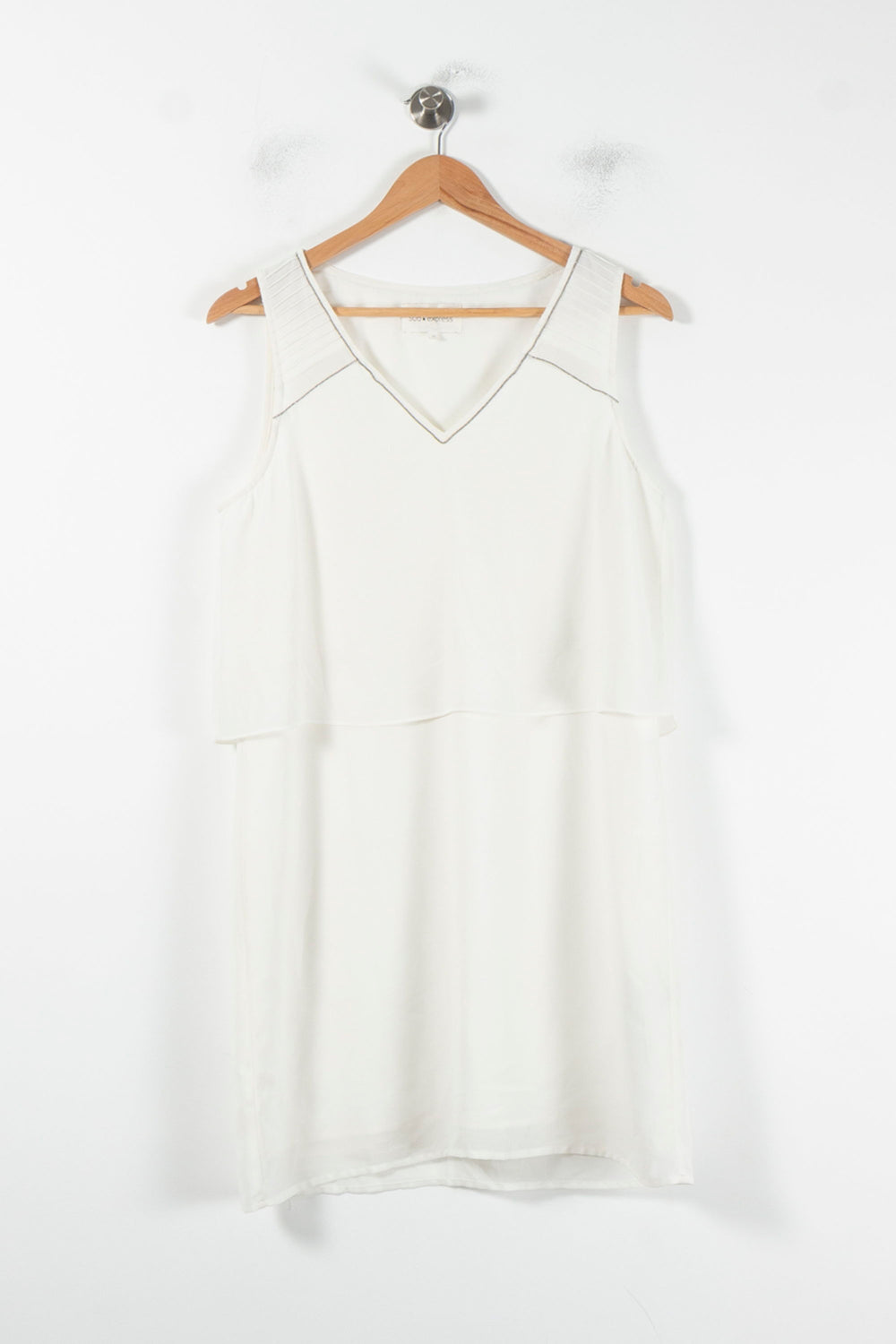 Robe Sans Manches Blanche - Taille M/38 de la marque Sud express | PARAD86864 - Vendu par Paradigme - Image 2